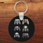 Halloween Skeleton Zombie Gaming Controller Mummy Schlüsselanhänger (Vorderseite)