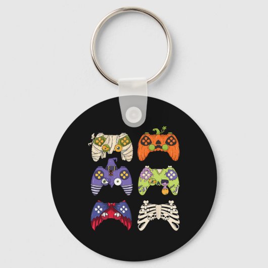 Halloween Skeleton Zombie Gaming Controller Mummy Schlüsselanhänger (Vorderseite)