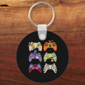 Halloween Skeleton Zombie Gaming Controller Mummy Schlüsselanhänger (Vorderseite)