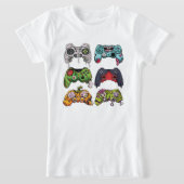 Halloween Skeleton Zombie Gaming Controller Mummy T-Shirt (Ablage )