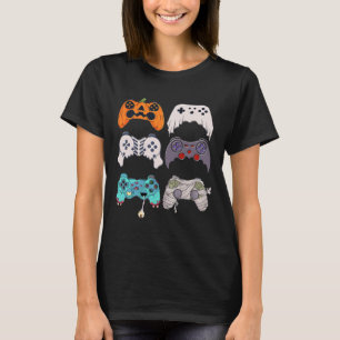 Halloween Skeleton Zombie Gaming Controller Mummy T-Shirt