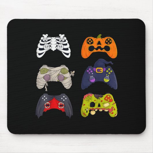 Halloween Skeleton Zombie Gaming Controllers Mousepad (Vorne)