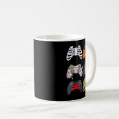 Halloween Skeleton Zombie Gaming Controllers Mummy Kaffeetasse (VorderseiteRechts)