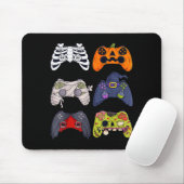 Halloween Skeleton Zombie Gaming Controllers Mummy Mousepad (Mit Mouse)