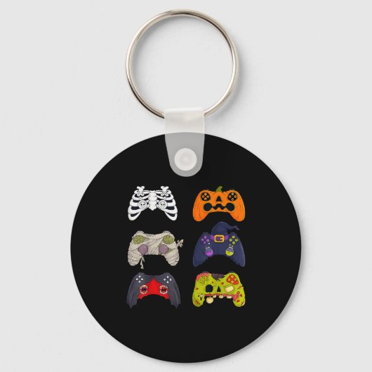 Halloween Skeleton Zombie Gaming Controllers Schlüsselanhänger (Vorderseite)
