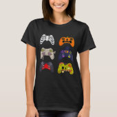 Halloween Skeleton Zombie Gaming Controllers T-Shirt (Vorderseite)