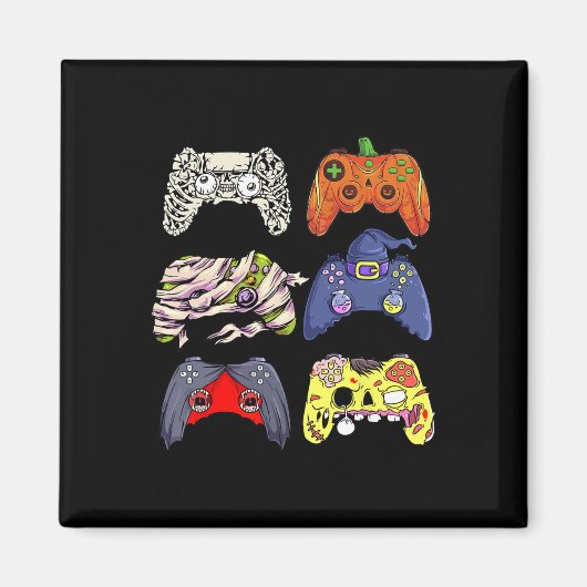 Halloween Skeleton Zombie Hexen Controller Mummy B Magnet (Vorne)