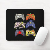 Halloween Skeleton Zombie Hexen Controller Mummy B Mousepad (Mit Mouse)