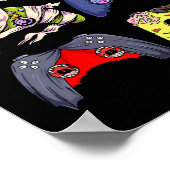 Halloween Skeleton Zombie Hexen Controller Mummy B Poster (Ecke)