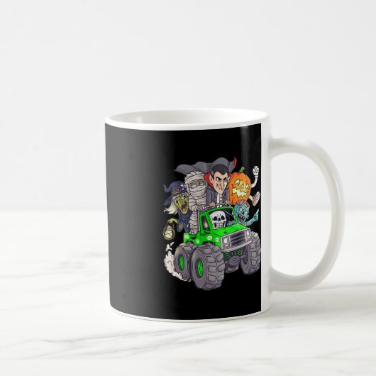 Halloween Skeleton Zombie Monster Truck Vampire Bo Kaffeetasse (Rechts)