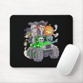 Halloween Skeleton Zombie Monster Truck Vampire Bo Mousepad (Mit Mouse)