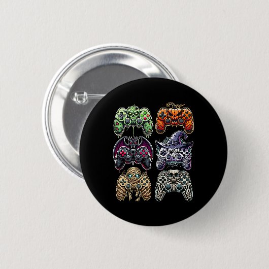 Halloween Skeleton Zombie Mummy Gaming Controller Button (Vorne & Hinten)