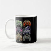 Halloween Skeleton Zombie Mummy Gaming Controller Kaffeetasse (Links)