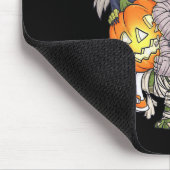 Halloween Skeleton Zombie Riding Mummy T Rex Funny Mousepad (Ecke)