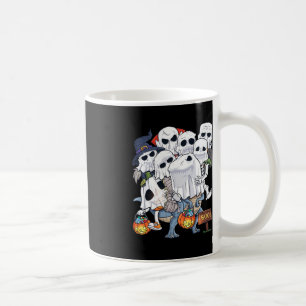 Halloween Skeleton Zombie Riding T Rex Funny Pumpk Kaffeetasse