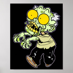 Halloween Skeleton Zombie spielerische Kostüme Col Poster