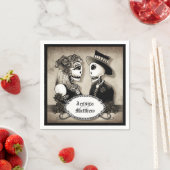 Halloween Skeletons Antike Namen Hochzeiten Napkin Serviette (Beispiel)