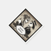 Halloween Skeletons Antike Namen Hochzeiten Napkin Serviette (Ecke)