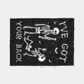 Halloween Skeletons Ive Got Your Back Costume Men  Fleecedecke (Vorderseite (Horizontal))