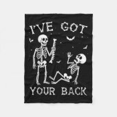 Halloween Skeletons Ive Got Your Back Costume Men  Fleecedecke (Vorderseite)