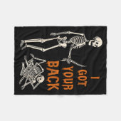 Halloween Skeletons Ive Got Your Back Costume Men Fleecedecke (Vorderseite (Horizontal))