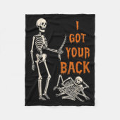 Halloween Skeletons Ive Got Your Back Costume Men Fleecedecke (Vorderseite)