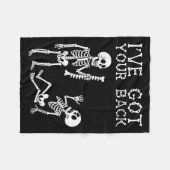 Halloween Skeletons Ive Got Your Back Costume Men Fleecedecke (Vorderseite (Horizontal))