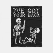 Halloween Skeletons Ive Got Your Back Costume Men Fleecedecke (Vorderseite)