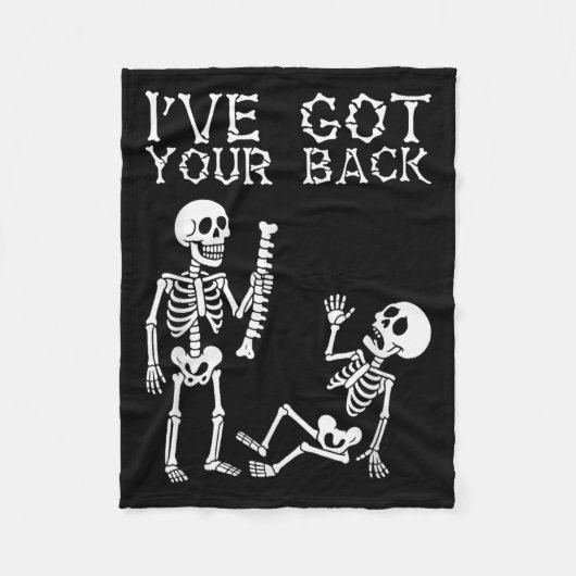 Halloween Skeletons Ive Got Your Back Costume Men Fleecedecke (Vorderseite)