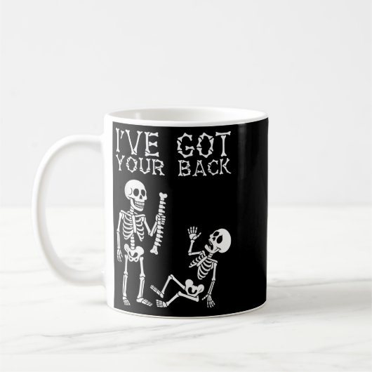 Halloween Skeletons Ive Got Your Back Costume Men Kaffeetasse (Links)