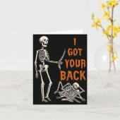 Halloween Skeletons Ive Got Your Back Costume Men  Karte (Gelbe Blume)