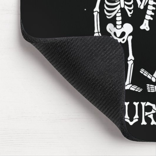 Halloween Skeletons Ive Got Your Back Costume Men  Mousepad (Ecke)