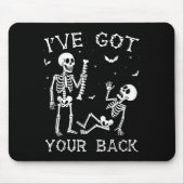 Halloween Skeletons Ive Got Your Back Costume Men Mousepad (Vorne)