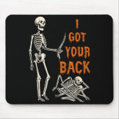 Halloween Skeletons Ive Got Your Back Costume Men Mousepad (Vorne)