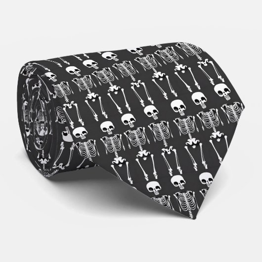 Halloween Skeletons-Krawatte Krawatte (Gerollt)