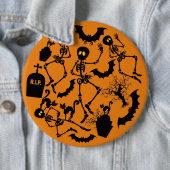 Halloween Skeletons Macabre Dance Button (Beispiel)