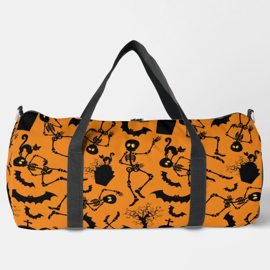 Halloween Skeletons Macabre Dance Duffle Bag (Vorderseite)