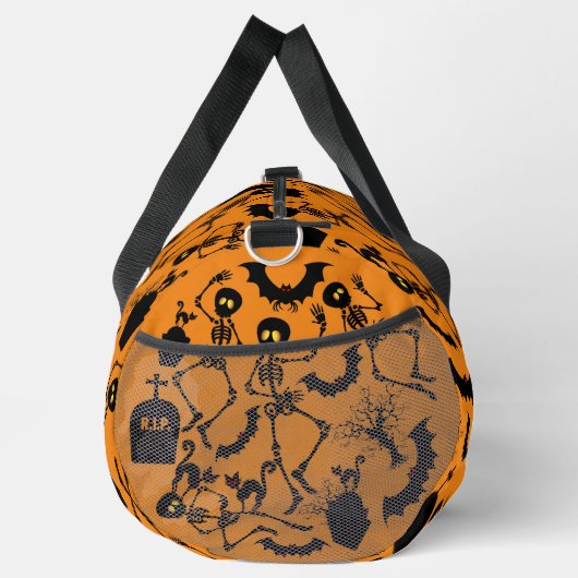 Halloween Skeletons Macabre Dance Duffle Bag (Rechts)