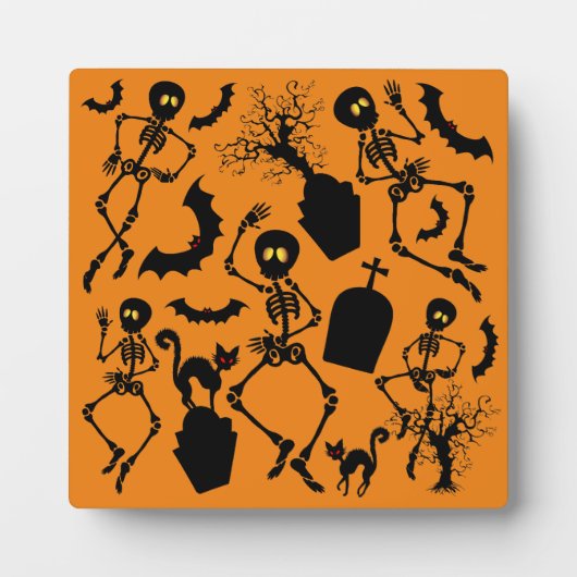 Halloween Skeletons Macabre Dance Fotoplatte (Vorderseite)