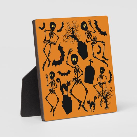 Halloween Skeletons Macabre Dance Fotoplatte (Vorderseite)