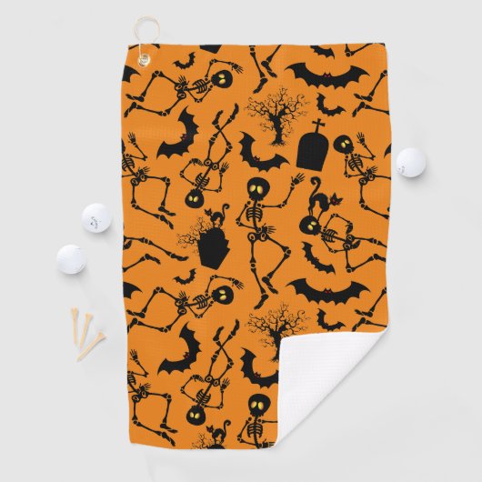 Halloween Skeletons Macabre Dance Golfhandtuch (Insitu)