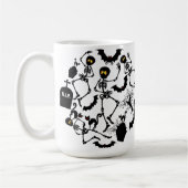 Halloween Skeletons Macabre Dance Kaffeetasse (Links)