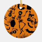 Halloween Skeletons Macabre Dance Keramik Ornament (Vorne)