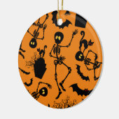 Halloween Skeletons Macabre Dance Keramik Ornament (Links)
