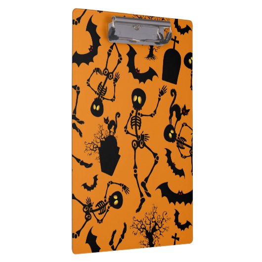 Halloween Skeletons Macabre Dance Klemmbrett (Rechts)