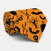Halloween Skeletons Macabre Dance Krawatte (Gerollt)