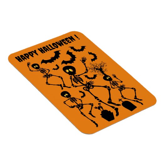 Halloween Skeletons Macabre Dance Magnet (Rechte Seite)