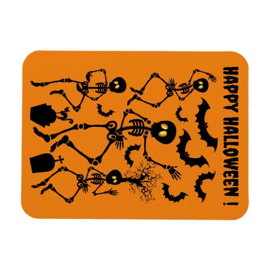 Halloween Skeletons Macabre Dance Magnet (Horizontal)
