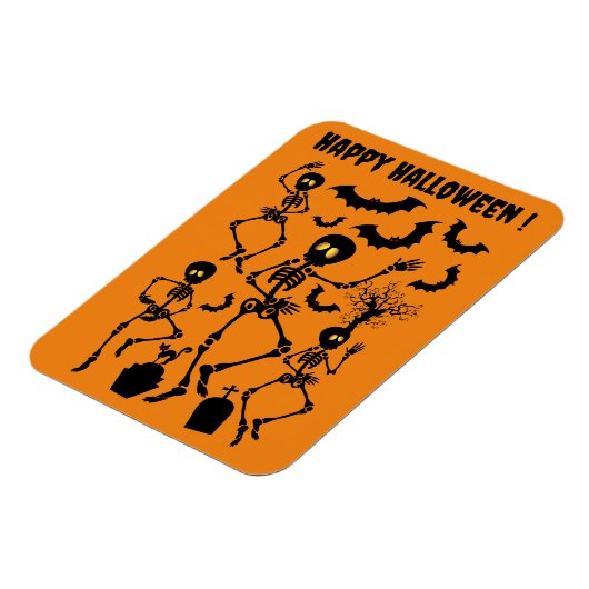 Halloween Skeletons Macabre Dance Magnet (Linke Seite)