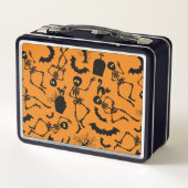 Halloween Skeletons Macabre Dance Metall Brotdose (Rückseite)